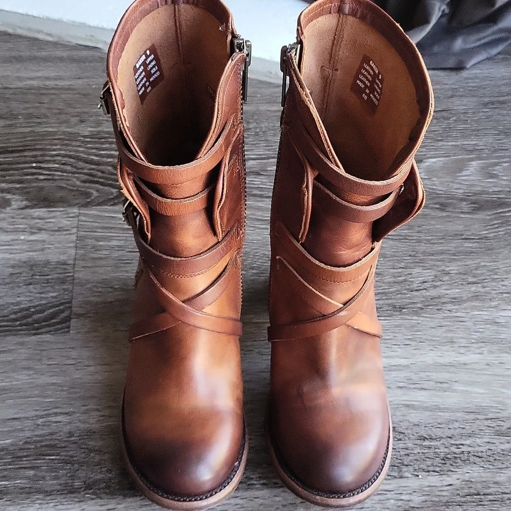 NEW Freebird Baker Cognac Boots NIB size 9 - Picture 5 of 14